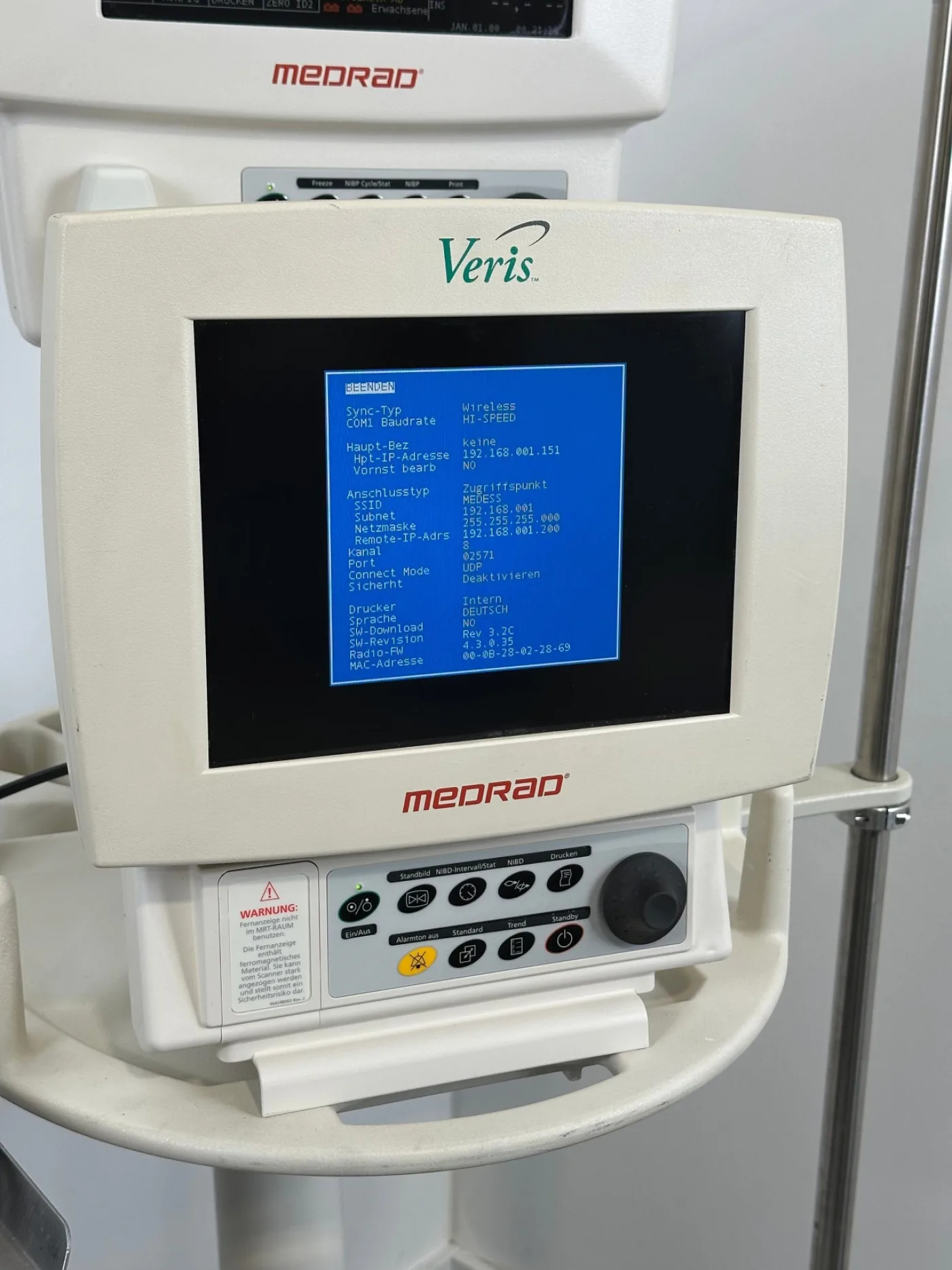 Medrad Veris 8600 Patienten-Monitoring-System MRT - 4
