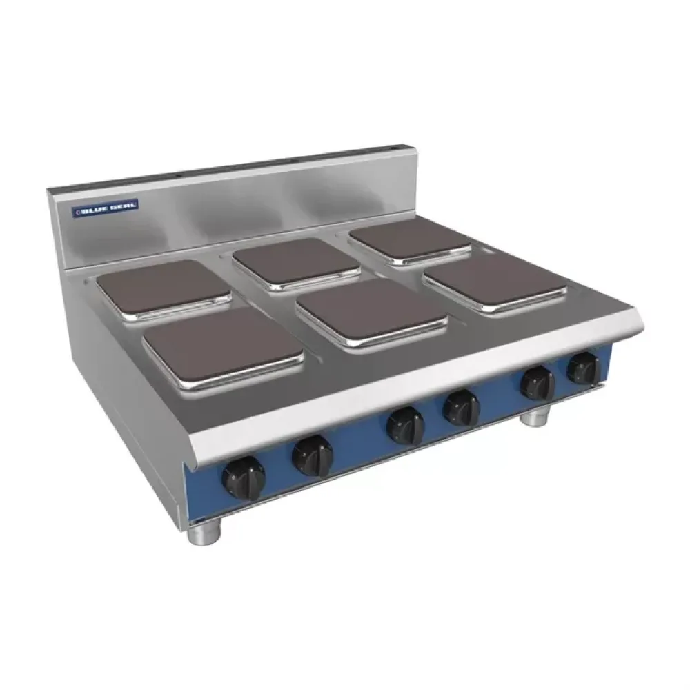 Blue Seal 6 Plate Countertop Hob 15.6kW E516S-B - islandcatering
