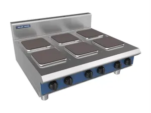 Blue Seal 6 Plate Countertop Hob 15.6kW E516S-B - islandcatering