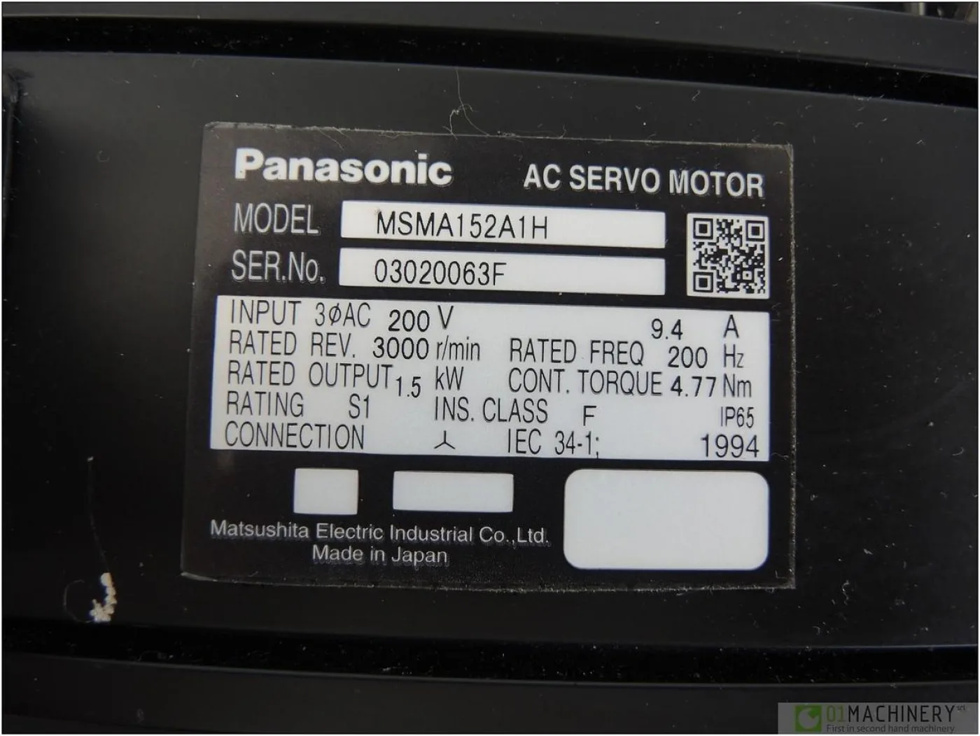 1994 PANASONIC MSMA152A1H AI2170 - 4