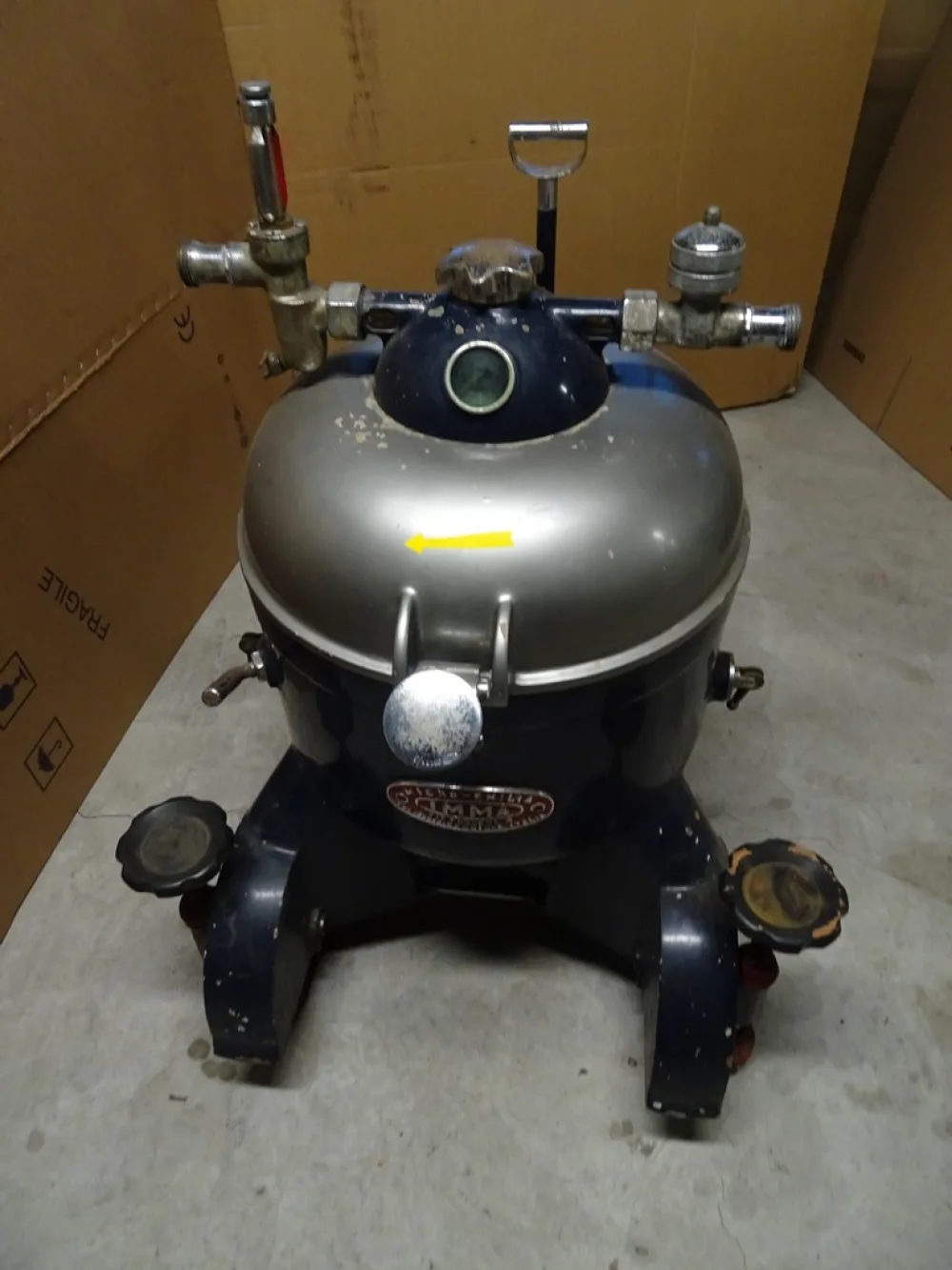 MANUAL CLEANING CLARIFIER CENTRIFUGE, MOD. “IMMA MICRO”, SECOND-HAND MACHINE