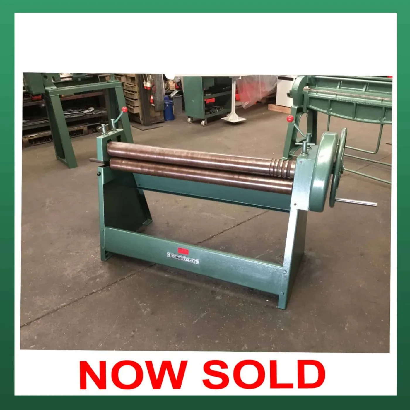 EDWARDS Manual Bending Rolls 1270mm - WNS - W. Neal Services Ltd - 1