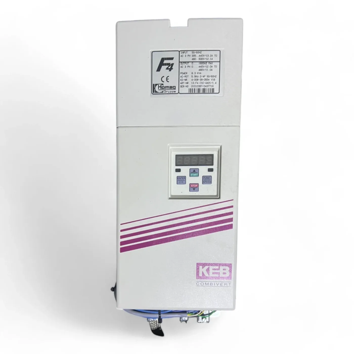 KEB HOMAG Combivert F4 13.F4.C1E-4A01/1.4 Frequenzumrichter 4-008-39-0554 V16 - 1