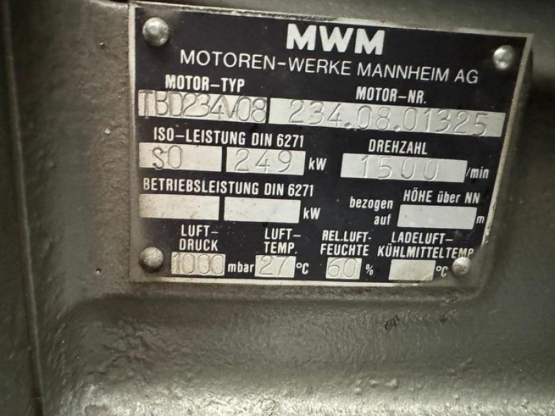 1985 MWM TBD234-V08 / AVK GEN SET 280 KVA