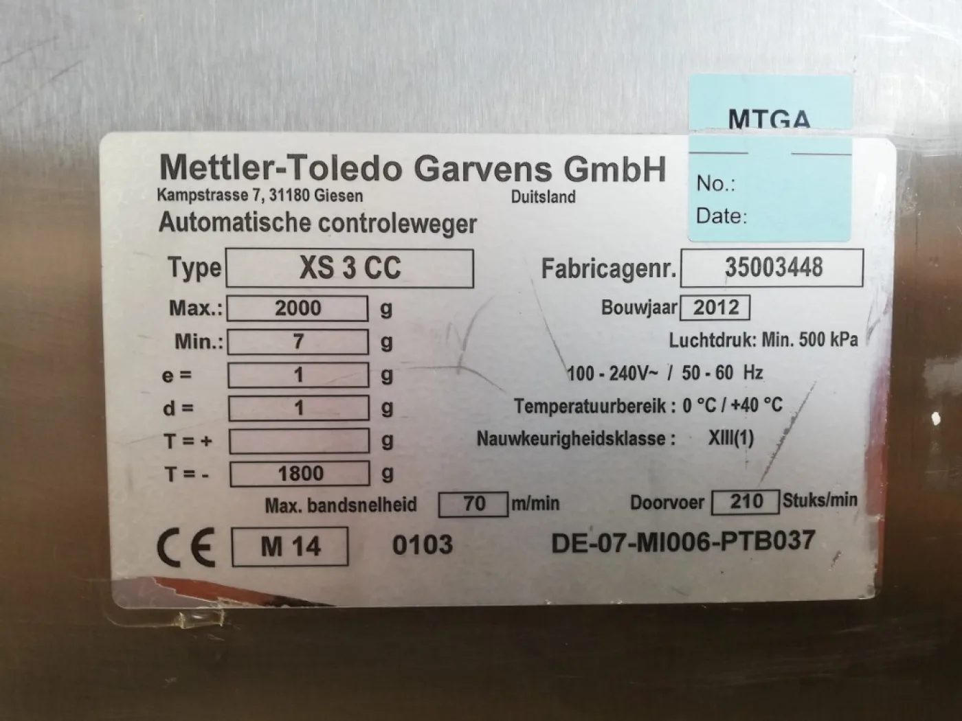 Mettler Toledo XS3 CC - Metal detector - 2
