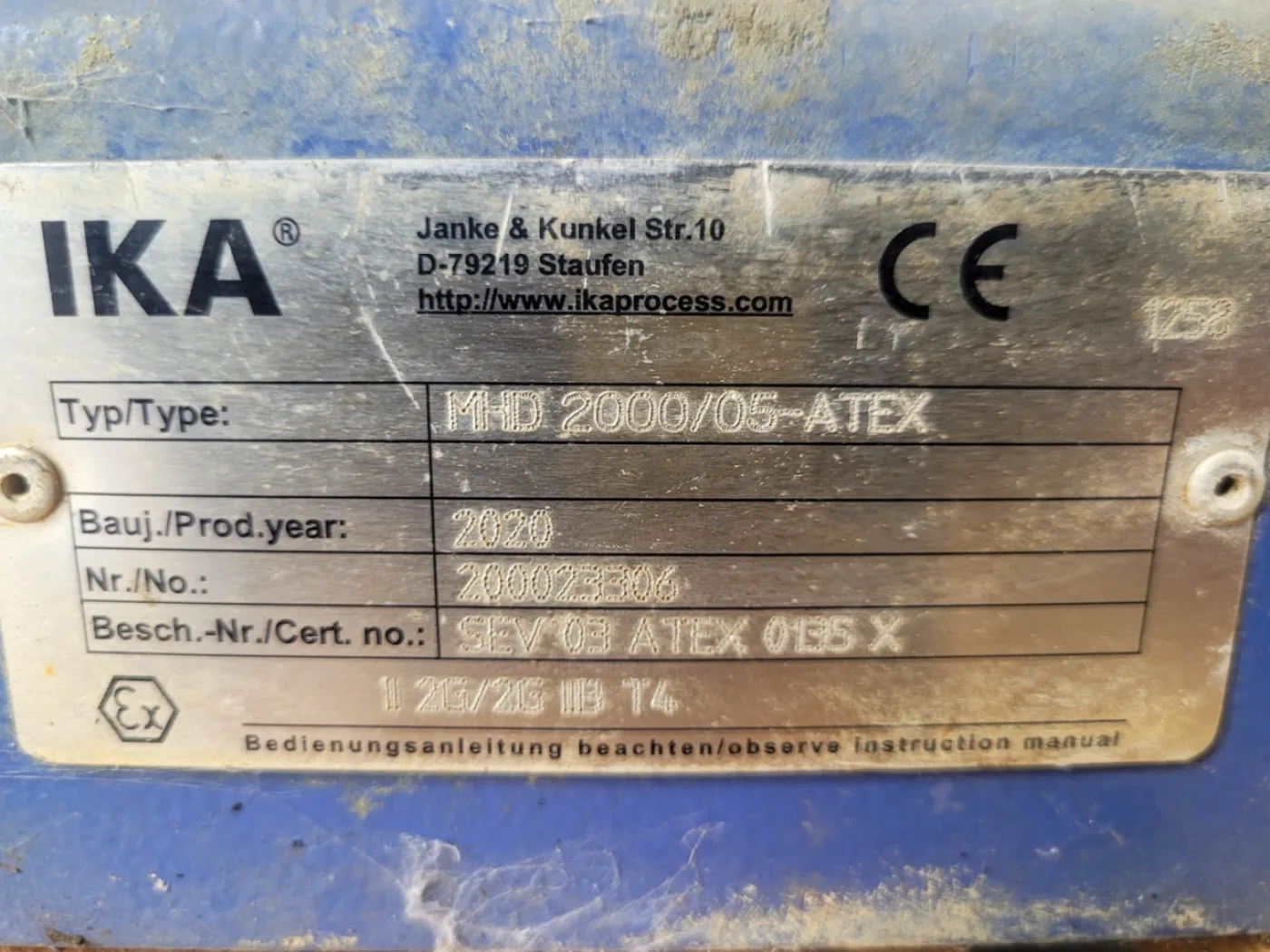 IKA Werke MHD2000/5 ATEX - Inline mixer - 1