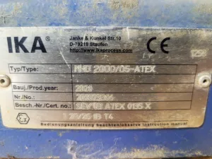 IKA Werke MHD2000/5 ATEX - Inline mixer