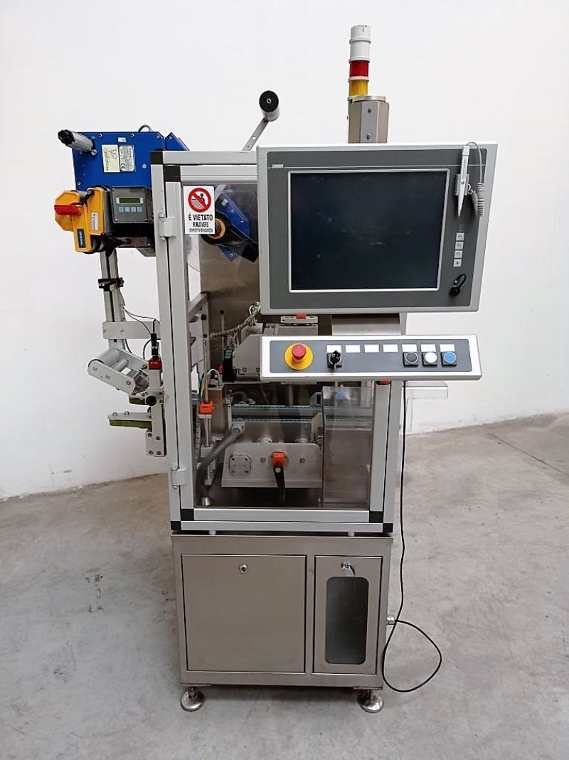 ETICHETTATRICE CON SISTEMA DI SERIALIZZAZIONE – ETIPACK MOD. ORGINAL13 – ANTARES VISION MOD. P&C ADVANCED