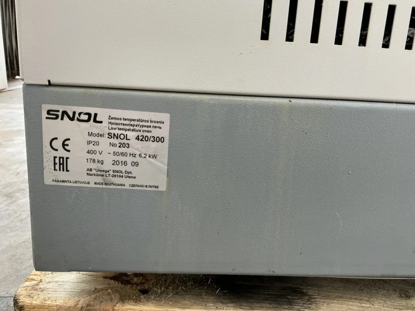 Snol SNOL 420/300 - Séchage oven - 7