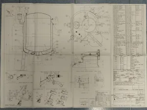 BACHILLER STAINLESS STEEL REACTOR 300 LITERS WITH AGITATION AND USED JACKET