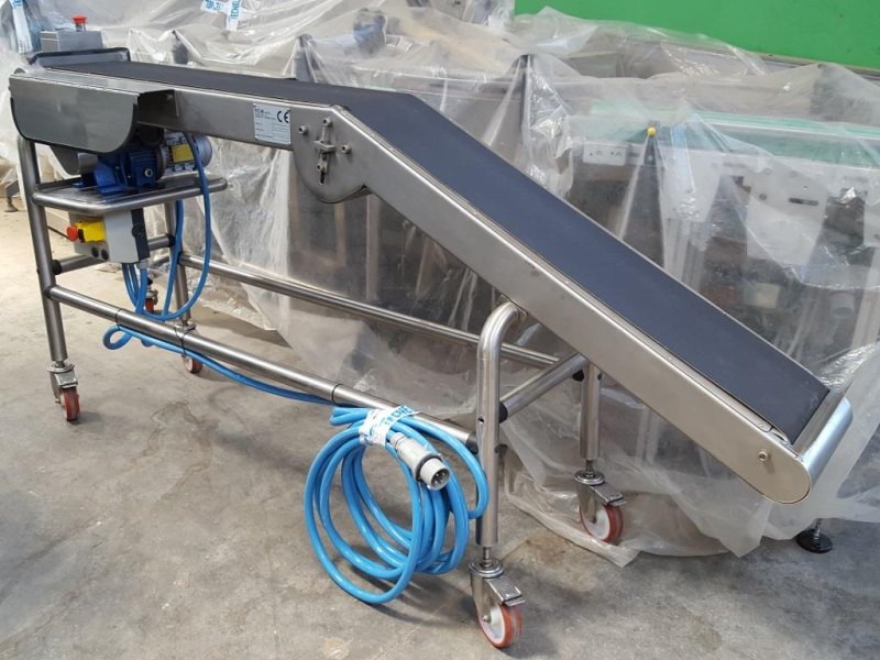 NASTRO TRASPORTATORE A TAPPARELLE MOTORIZZATO IN ACCIAIO INOX P.C.M. – MOD. NTB