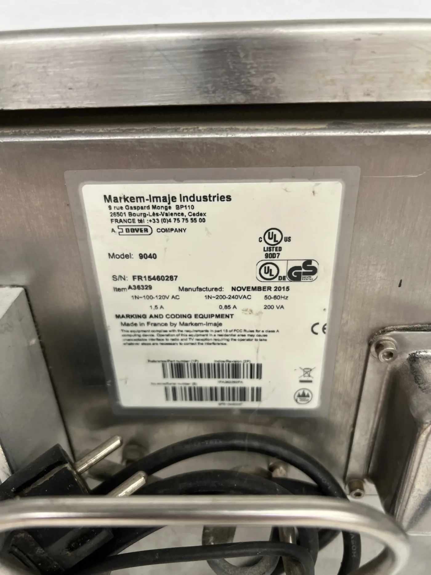 MARKEM-IMAJE 9040 INDUSTRIAL MARKING MACHINE - 3