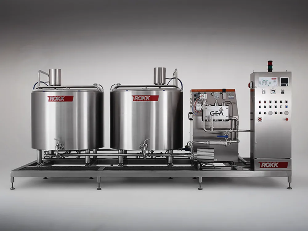 ROKK Mix Plant 1200 Self-contained ice cream batch mix plant