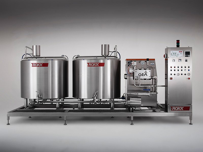 ROKK Mix Plant 1200 Self-contained ice cream batch mix plant