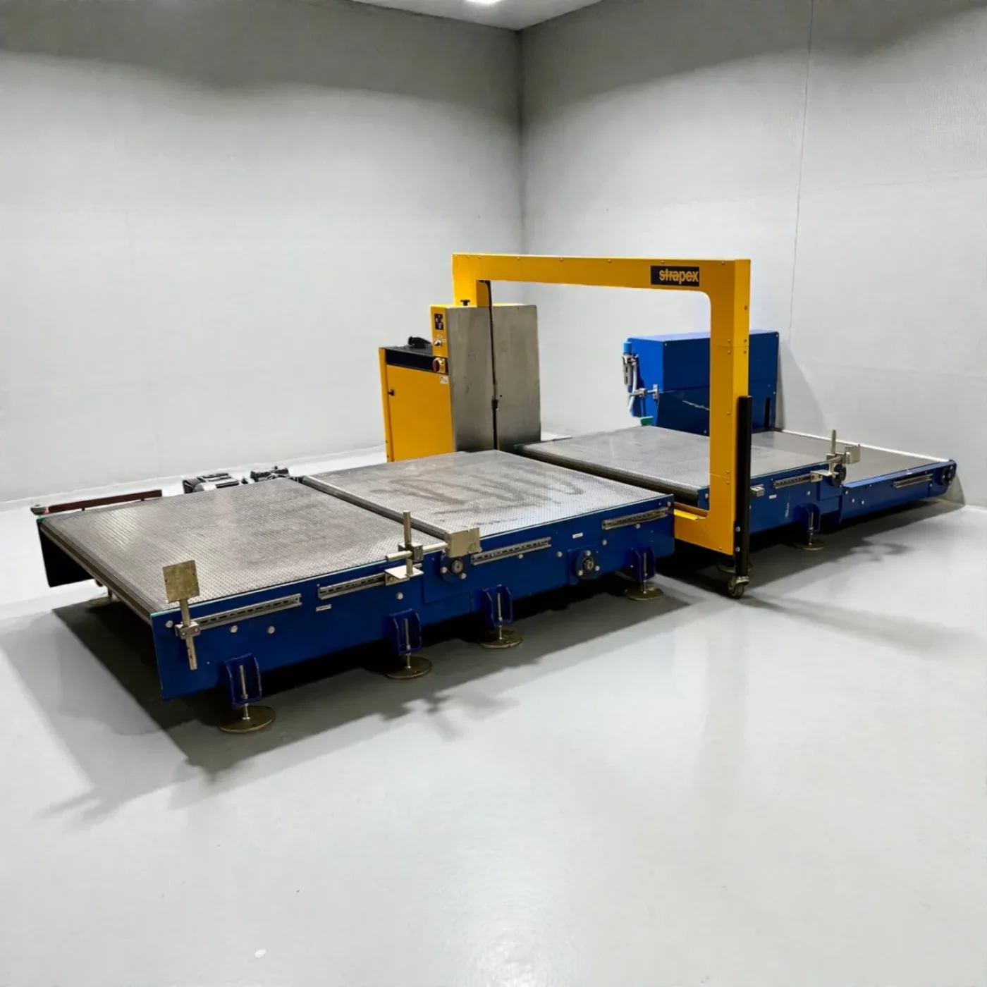 Strapex SMG 65 automatische Umreifungsanlage mit Fördertechnik und modularen Gliederbandförderanlage Art.-Nr. 745.200.311 - 5