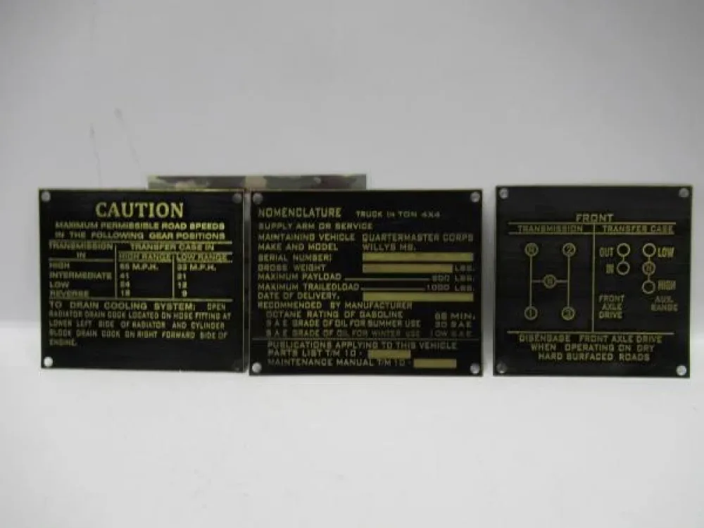 Dataplaat set, vroeg, messing