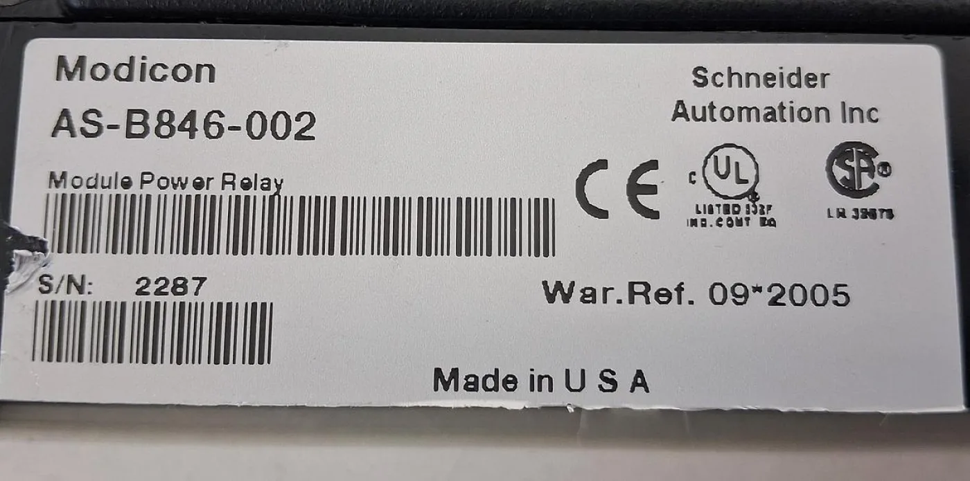 Modicon AS-B846-002 Analog Input Multiplexer Module - 4