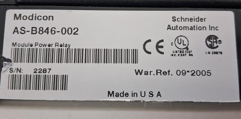 Modicon AS-B846-002 Analog Input Multiplexer Module