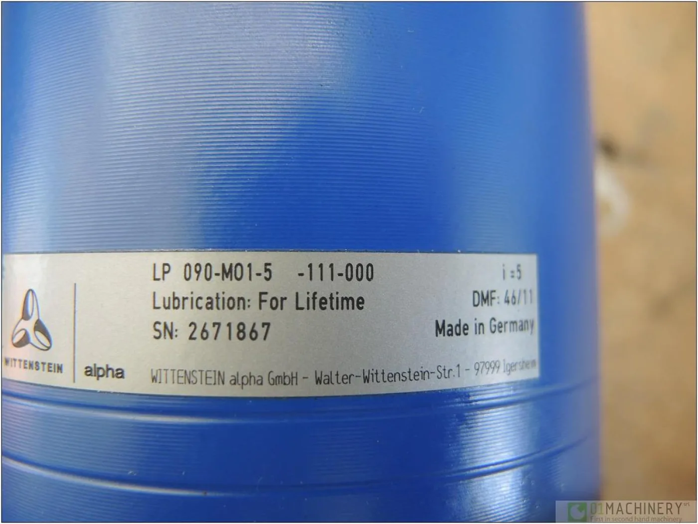 2011 WITTENSTEIN LP 090-M01-5 AI2451 - 5
