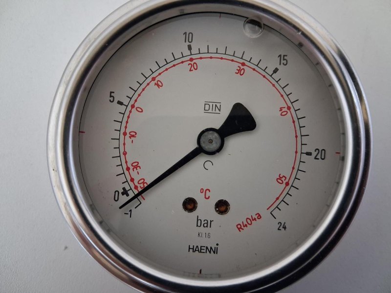 Haenni Druckmanometer Edelstahl -1 bis +24 bar