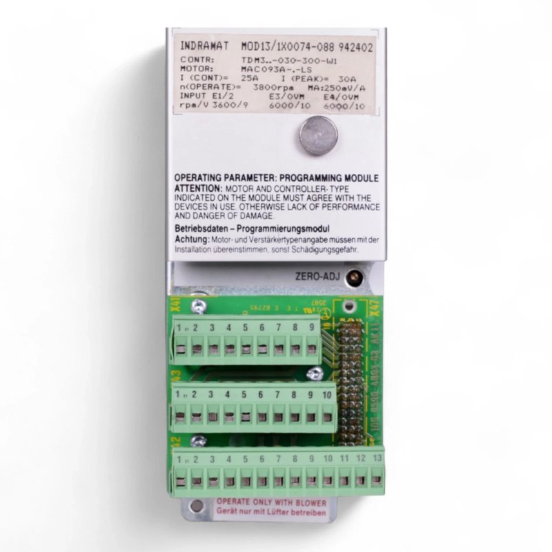 INDRAMAT TDM 3.2-030-300-W1 Controller mit Programmiermodul MOD13/1X0074-088