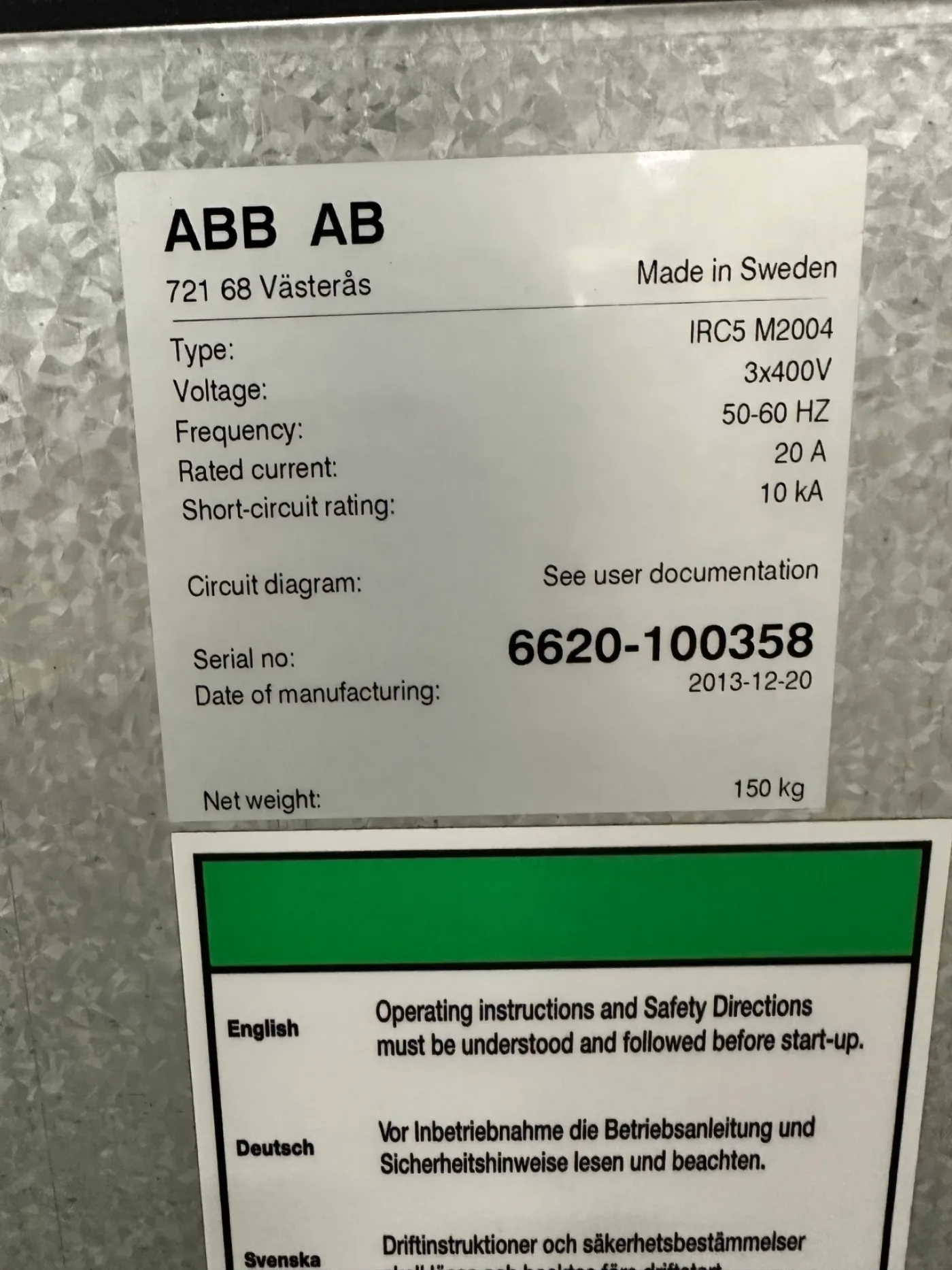 ABB IRB6620-150/2.2 M2004 IRC5 - 5
