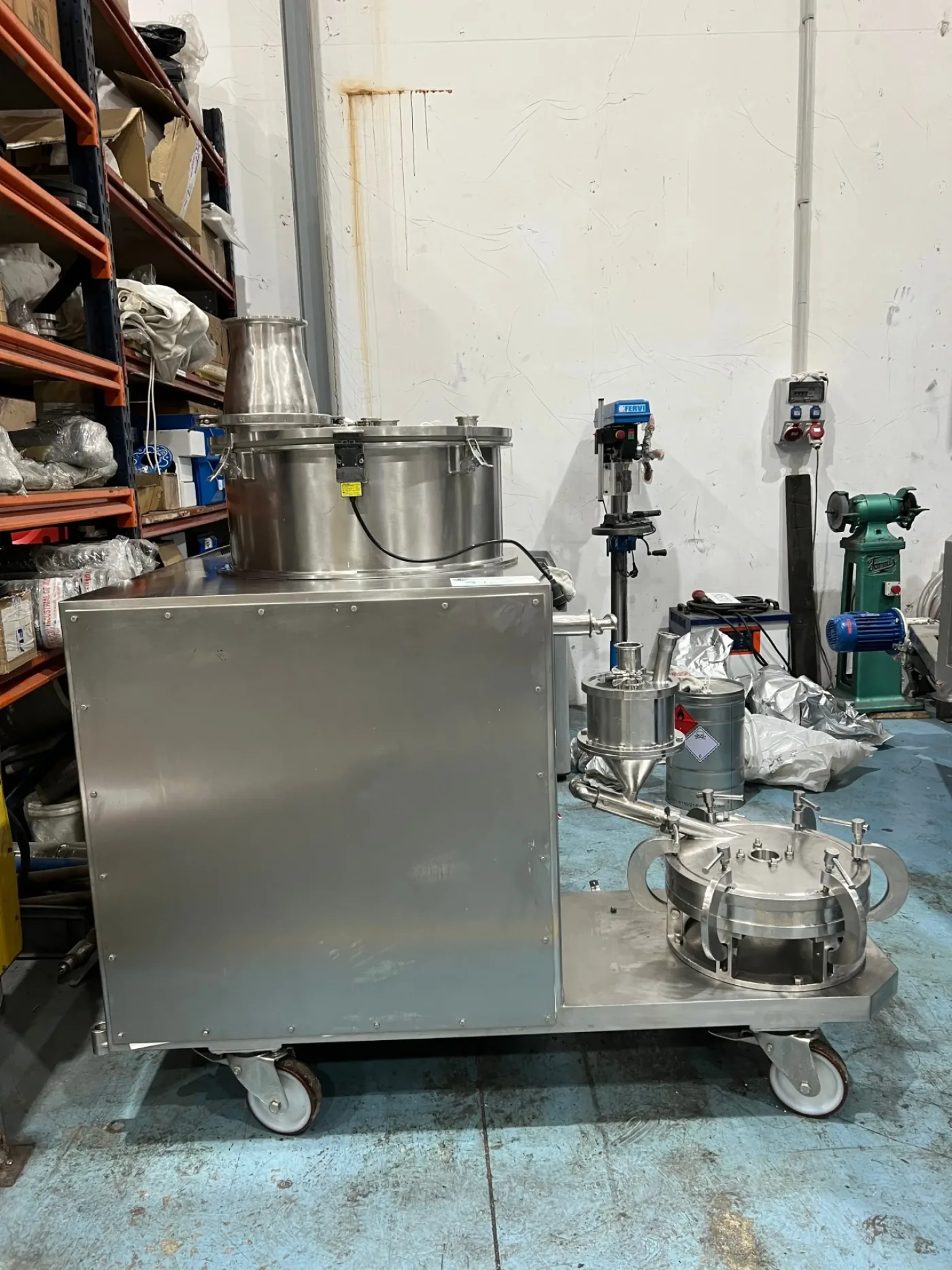 USED ATEX BACHILLER JET-MILL MSB305 STAINLESS STEEL AIR MICRONIZING MILL - 3