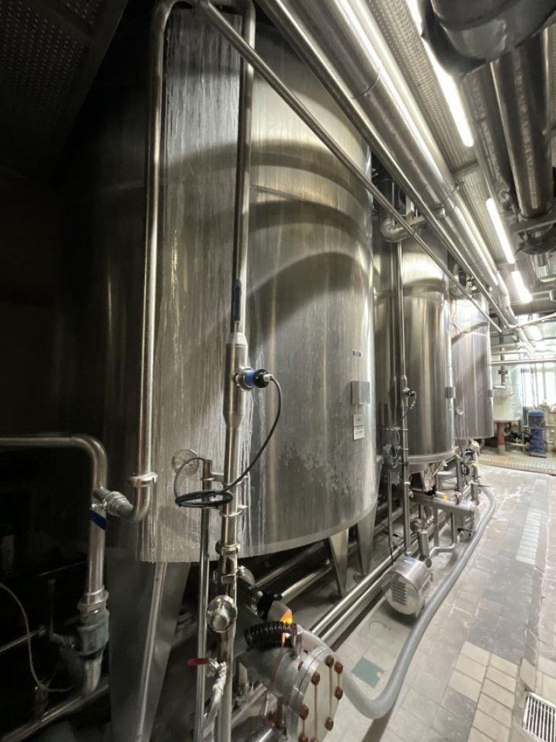 1996 Boccard Boccard 7500 Litre Stainless Steel Vertical Caustic Water Storage Tank - S