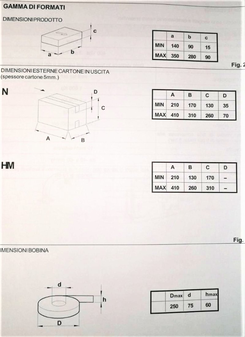 INCARTONATRICE VERTICALE – PRB Mod. F20
