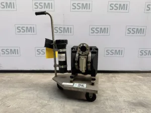 Diaphragm pump on trolly