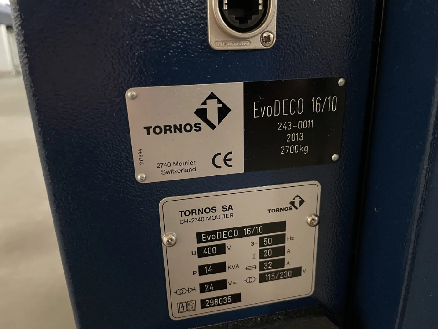 TOUR AUTOMATIQUE CNC “TORNOS” EVODECO 16/10 - 6