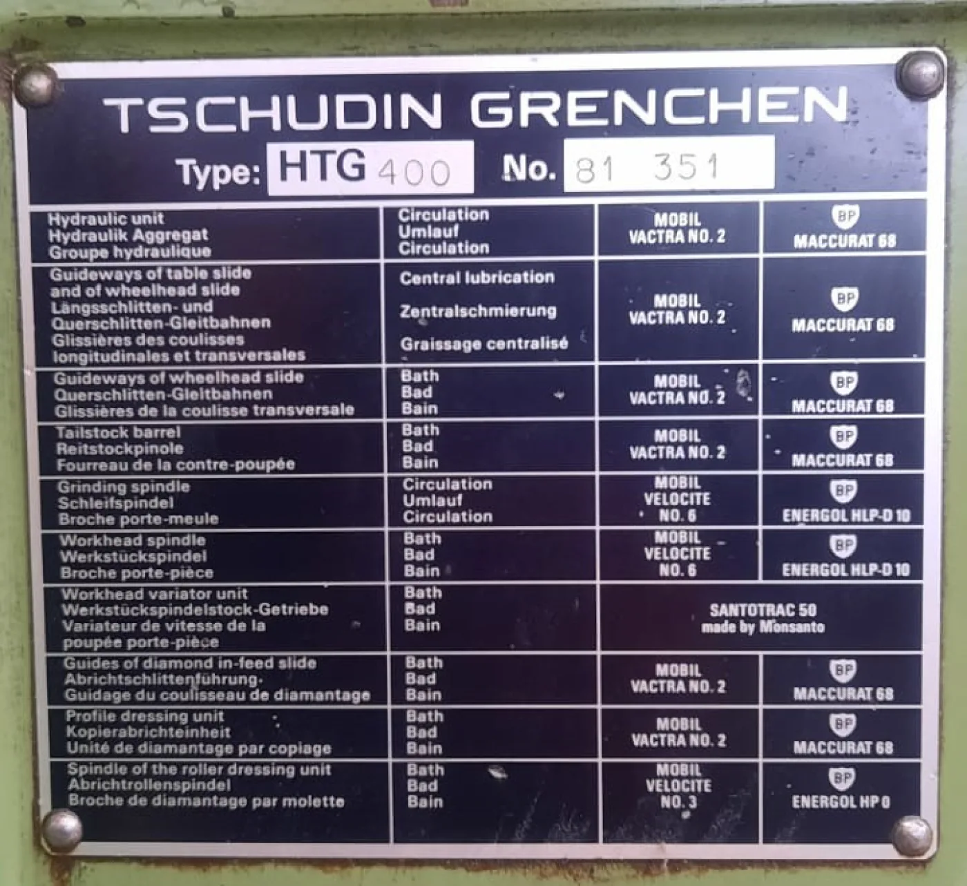 RECTIFIEUSE CYLINDRIQUE “TSCHUDIN” HTG-400 - 3