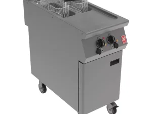 Falcon F900 Twin Pan, Twin Basket Electric Fryer on Castors E9342 - islandcatering
