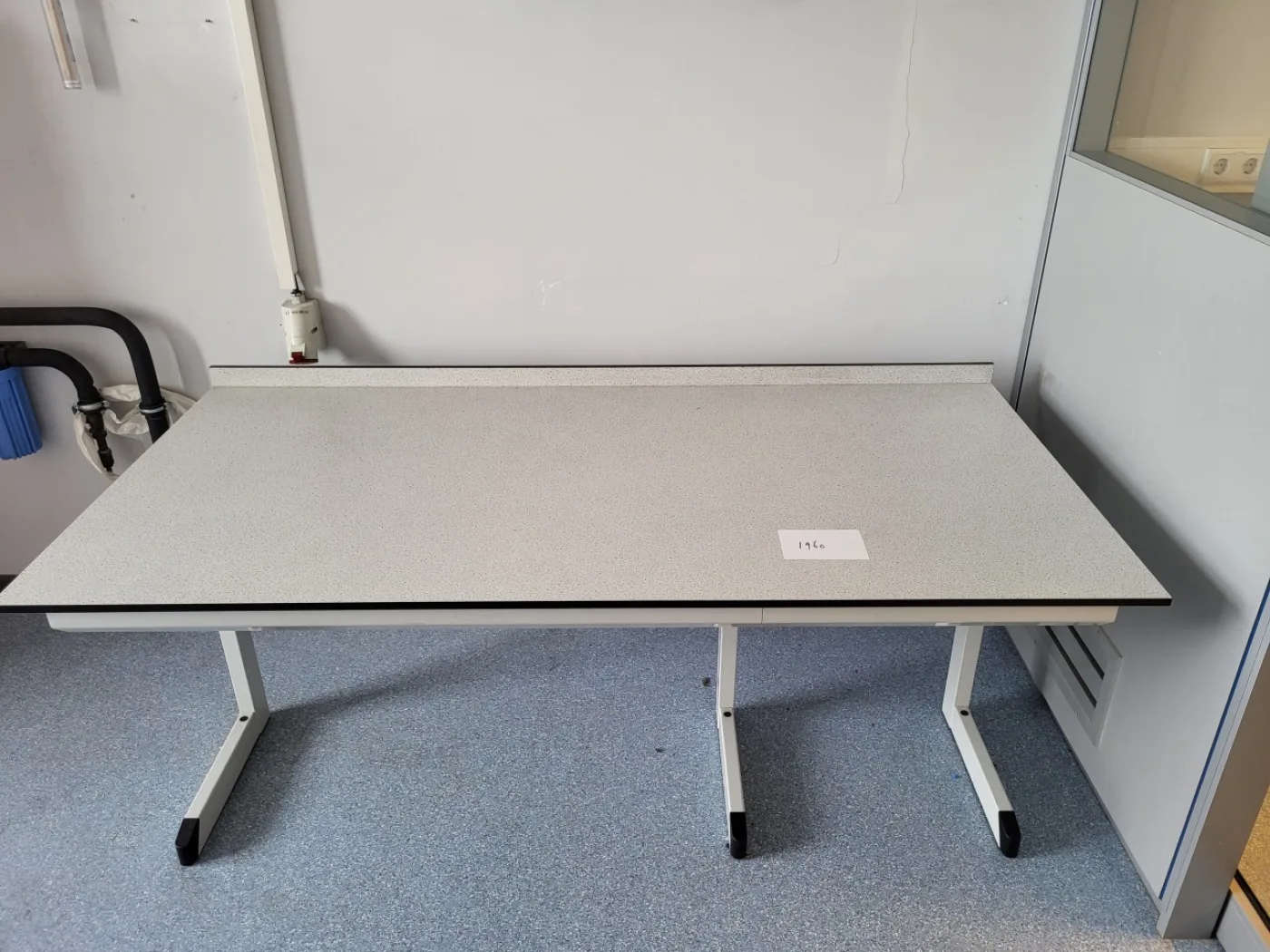 1960 – Used S+B Laboratory wall table (195 cm) - 1