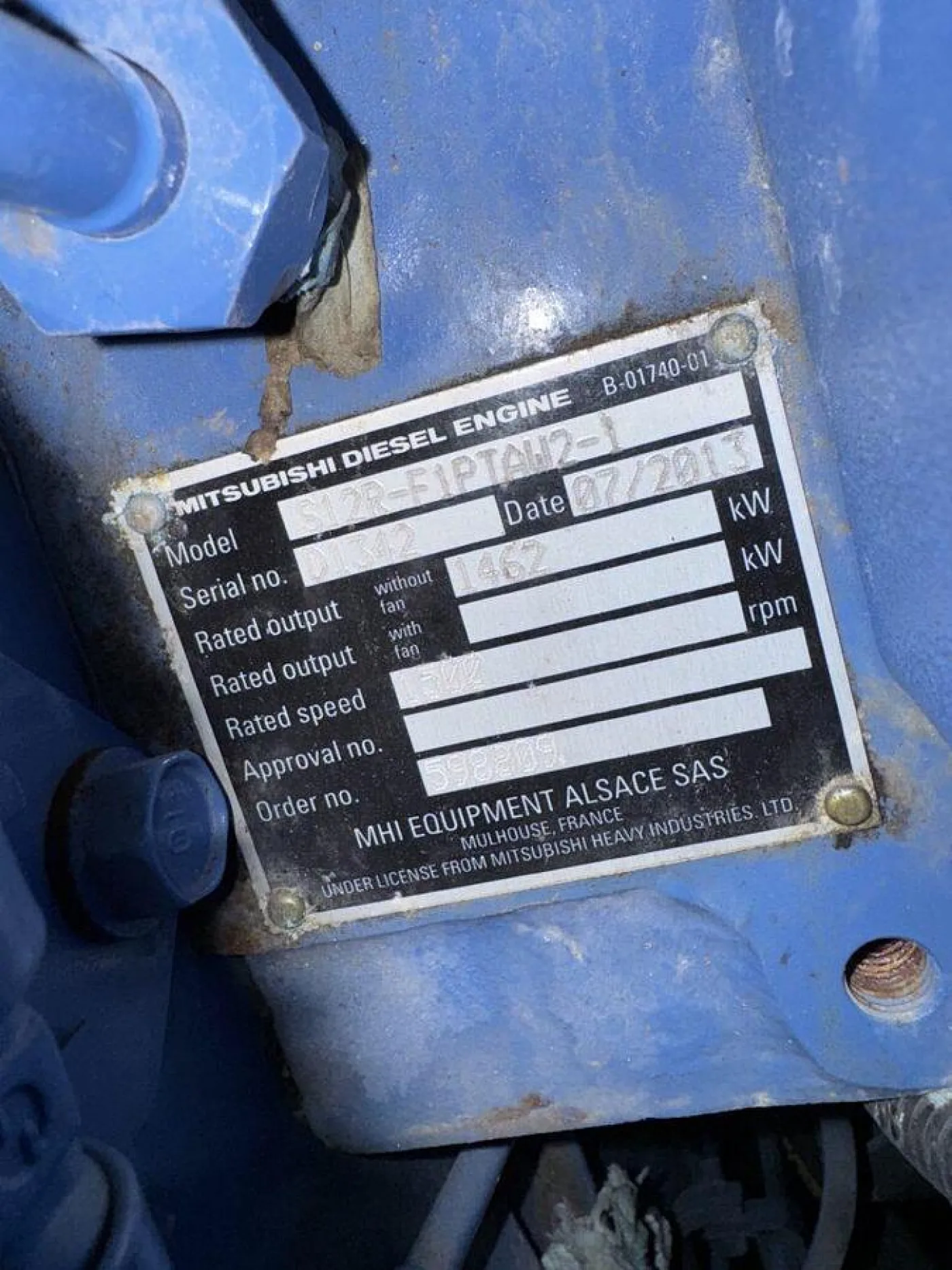 2013 MITSUBISHI S12R-F1PTAW2-1 / LEROY SOMER DIESEL GEN. SET 1500 / 1650 kVA - 5