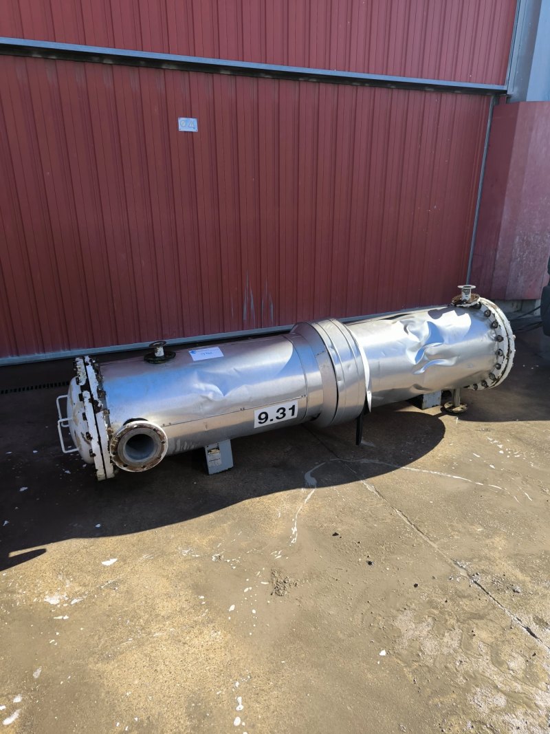 STAINLESS STEEL TUBULAR HEAT EXCHANGER 11.5 M2 MOINTER