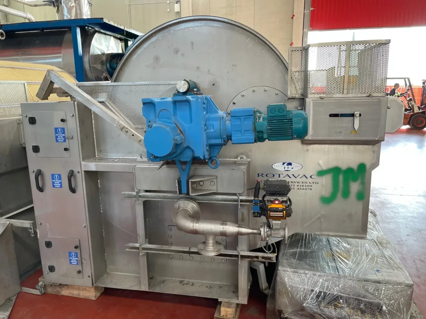 USED FILTRATION SERVICES ROTARY DRUM VACUUM FILTER 1525x1830 8.8 M2 - 7