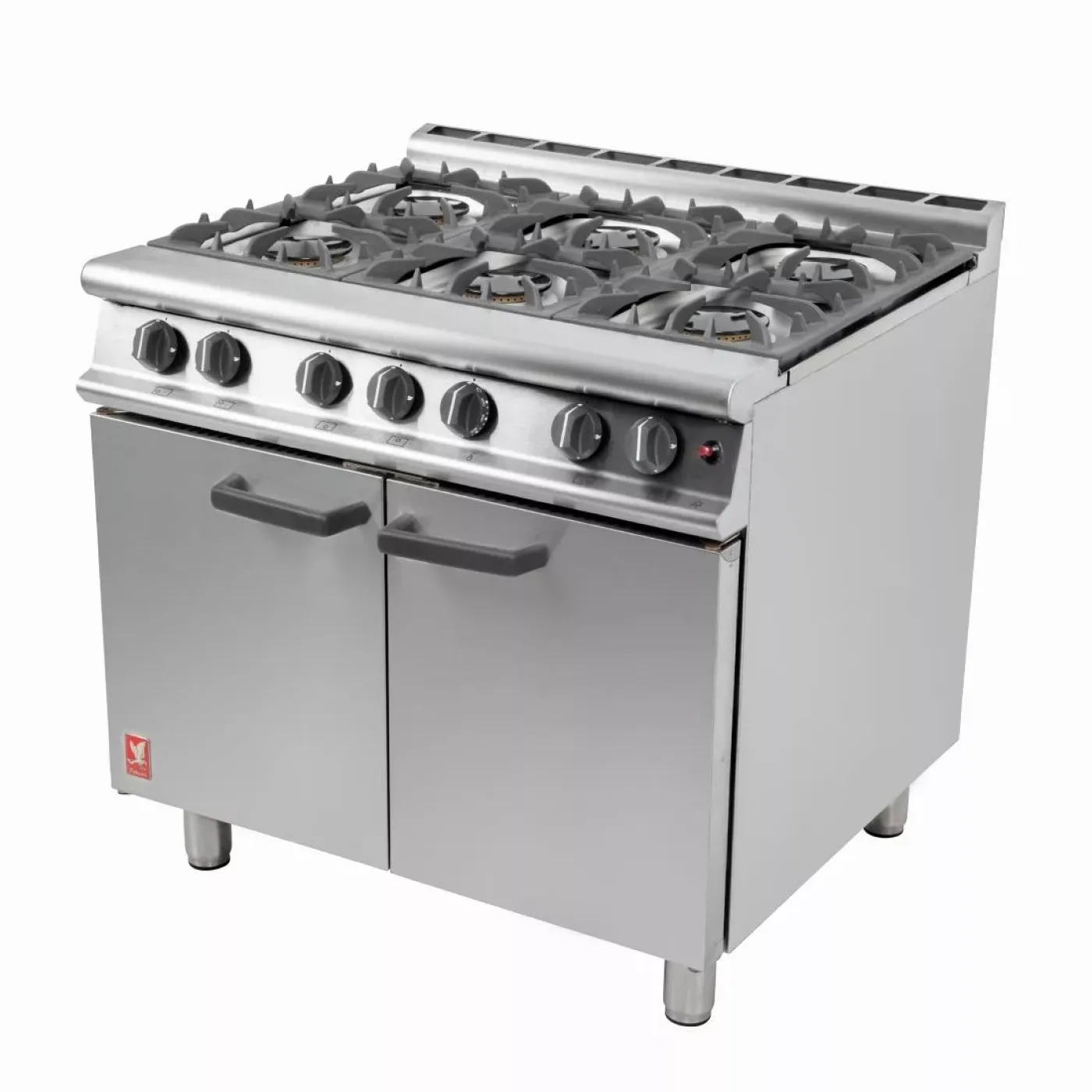 Falcon 6 Burner Dominator Plus Oven Range G3101 Propane Gas with Feet - islandcatering - 4