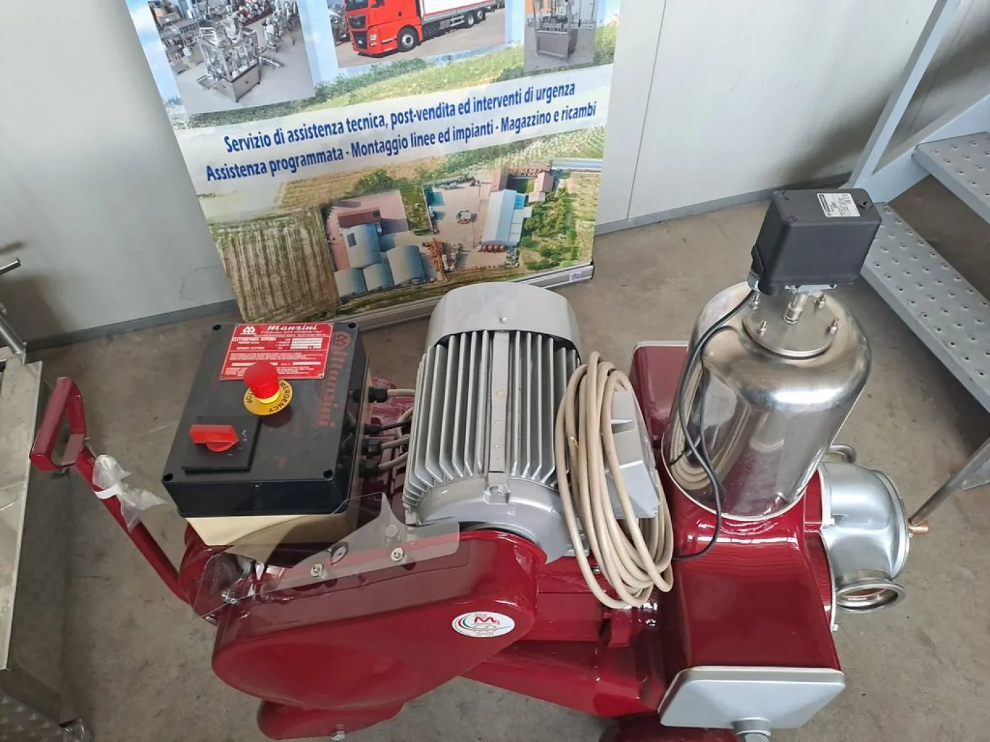 PISTON PUMP MANZINI MOD.400HL, TWIN-CYLINDER, BRONZE BODY PUMP, SECOND-HAND MACHINE - 4