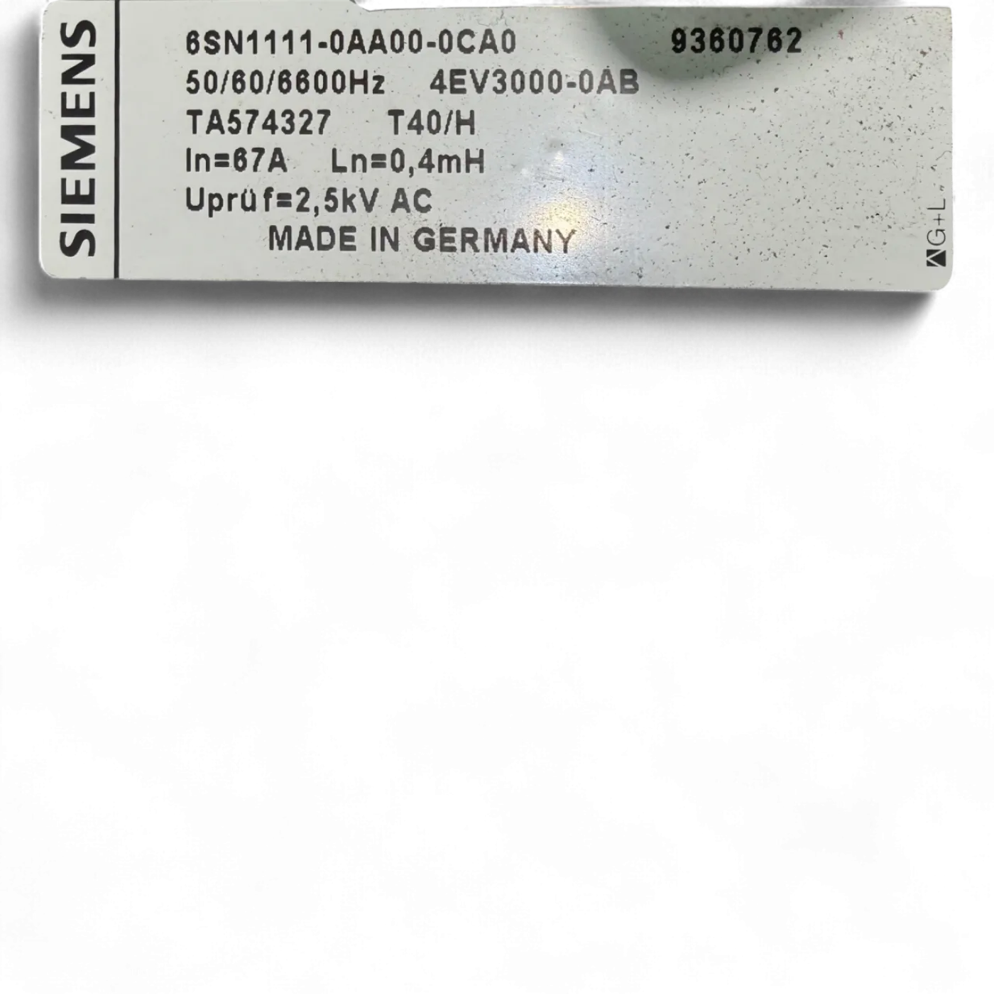 Siemens Drossel Transformator Einheit Art Nr 6SN11110AA000CA0 4EP41000DS IMA 410 610 810 - 6