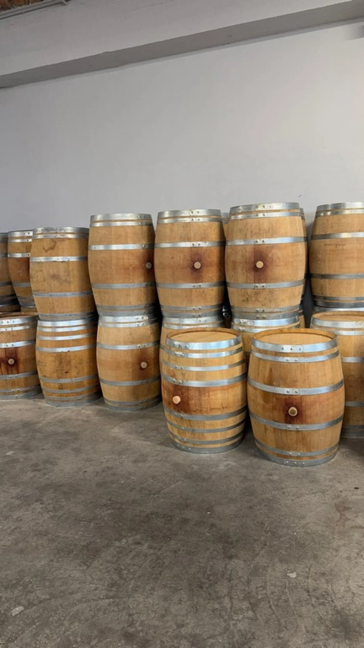 BARRELS IN OAK WOOD CAPACITY LITERS 225/228 OF THIRD-USE USED FOR RED WINE SECOND-HAND EQUIPMENT - 4
