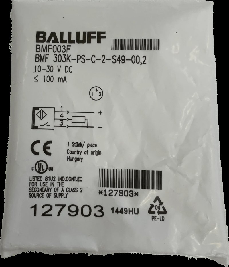 BALLUFF Magnetfeld-Sensoren für mehrere Nutformen BMF 303K-PS-C-2-S49-00,2