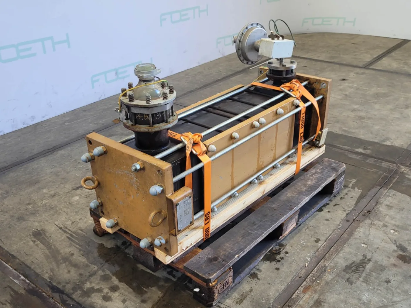Vicarb Deutschland GmbH "Block Graphite" 2,9m² - Shell and tube heat exchanger - 3