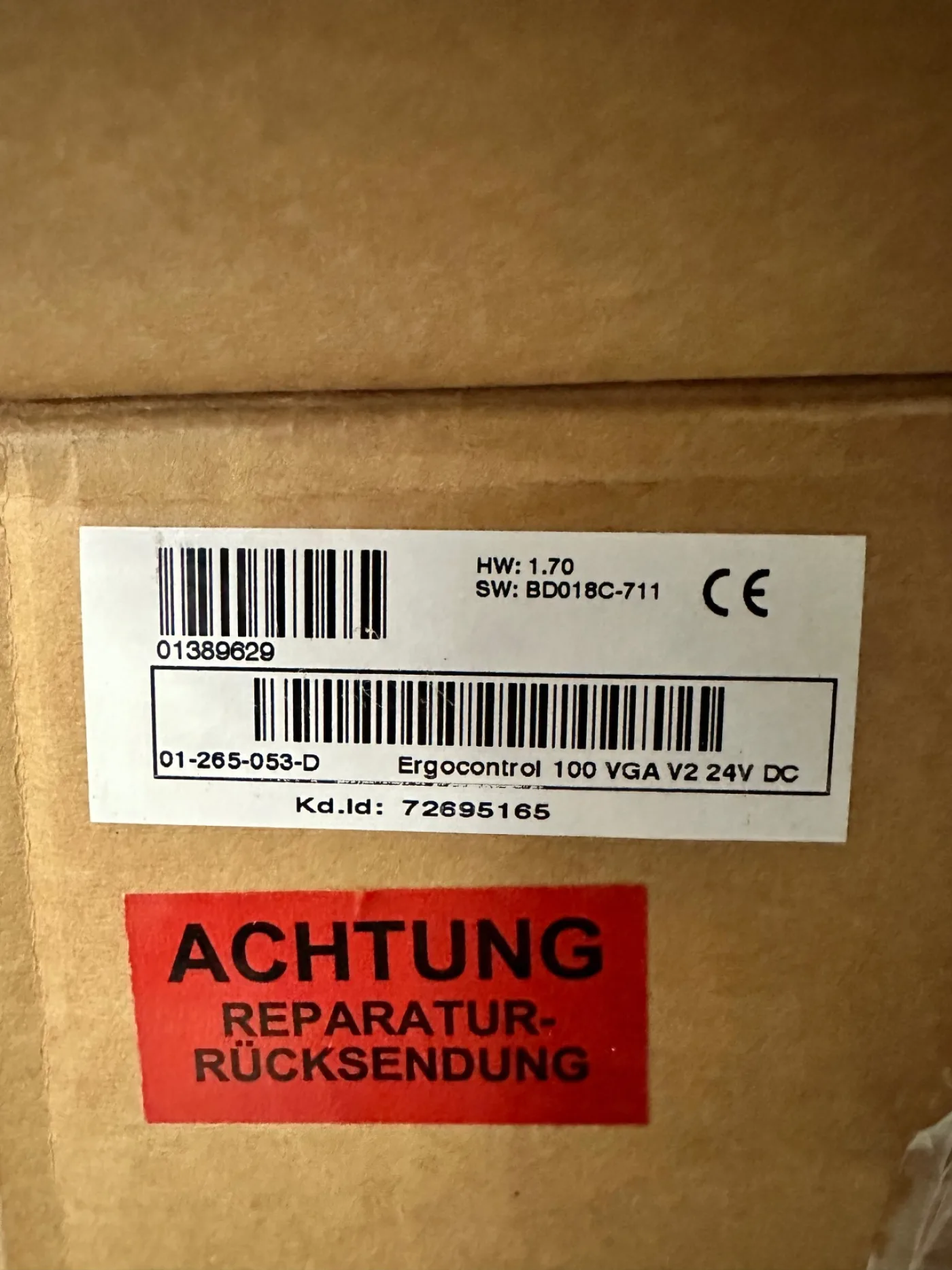 Sumitomo Demag Ergocontrol 100 VGA V2 24V DC - 2