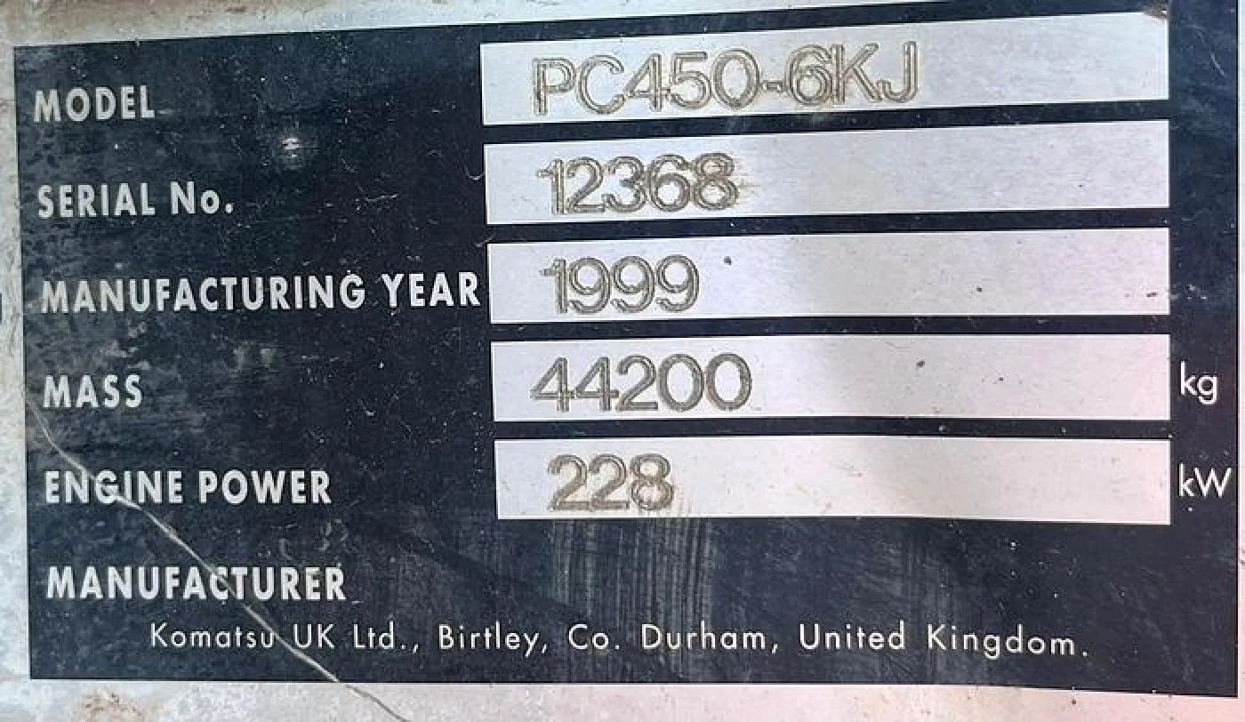 Komatsu PC 450 - 3