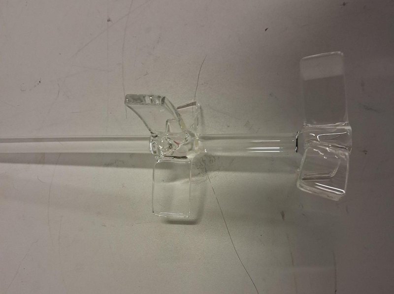 Normag Glasrührer mit 3-Flügel-Schaufel – Labor-Rührorgan aus Borosilikatglas