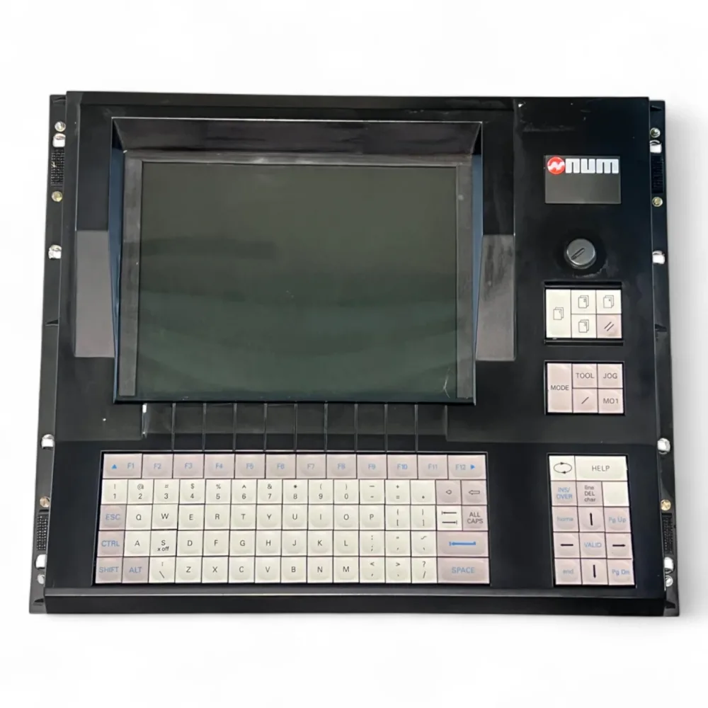 NUM CNC-Bedienfeld mit integriertem Display und Tastatur – Art.-Nr. 10 10 86 Ident-Nr. 0206204577A