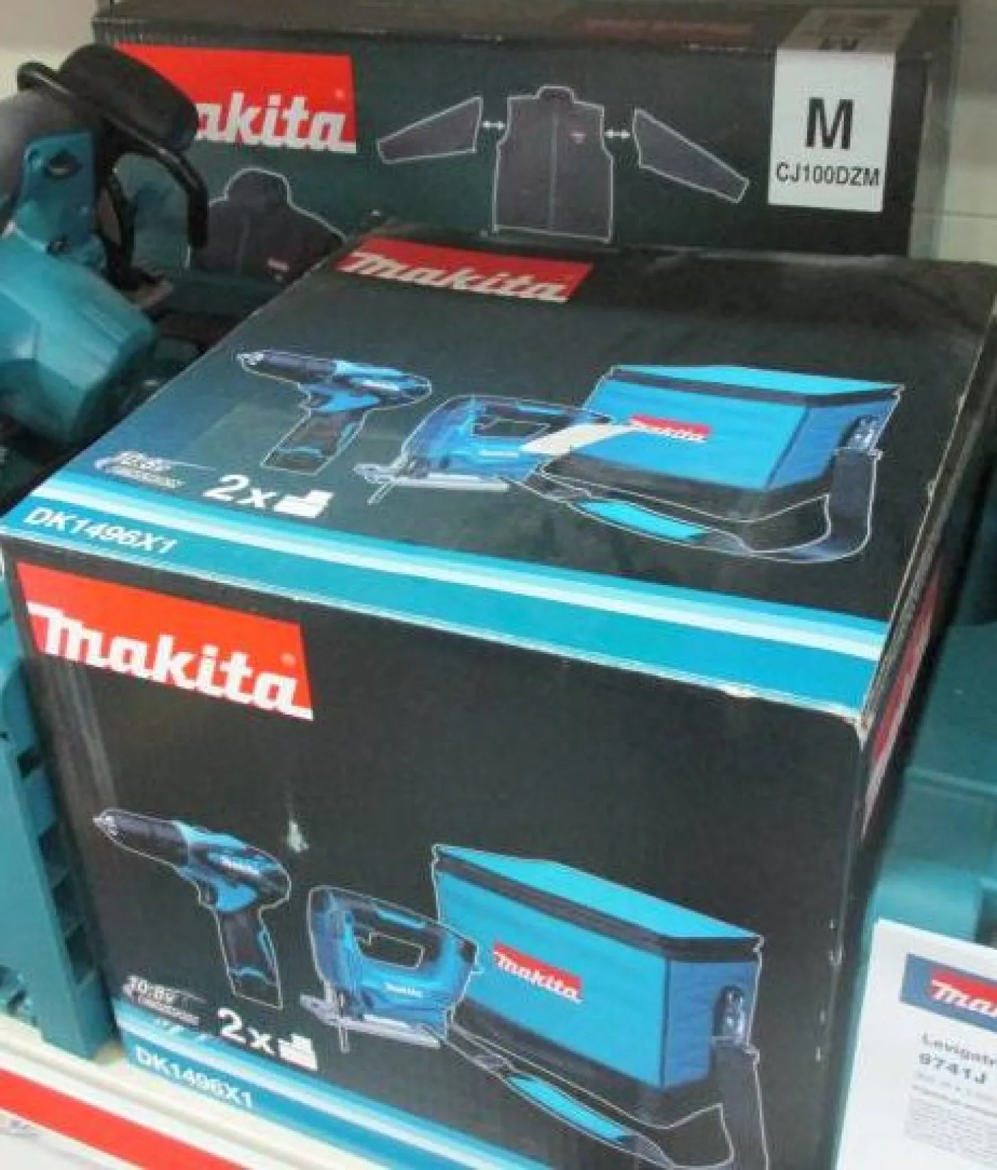 PROMOZIONE MAKITA TRAPANO HP330DWE+SEGHETTO JV100D.Z+GIACCA TERMICA - 1