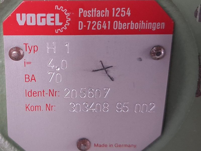 Vogel A10 Winkelgetriebe BA70 Industriegetriebe