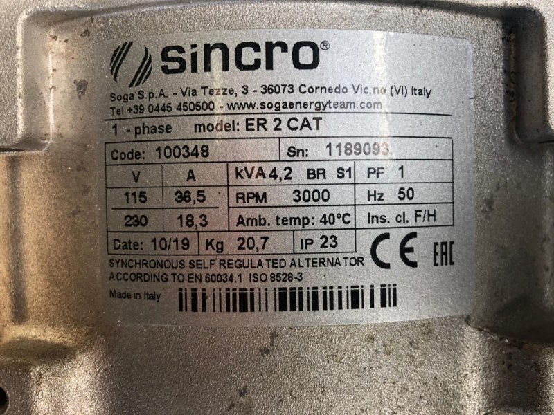 Generator set 4.2 KVA